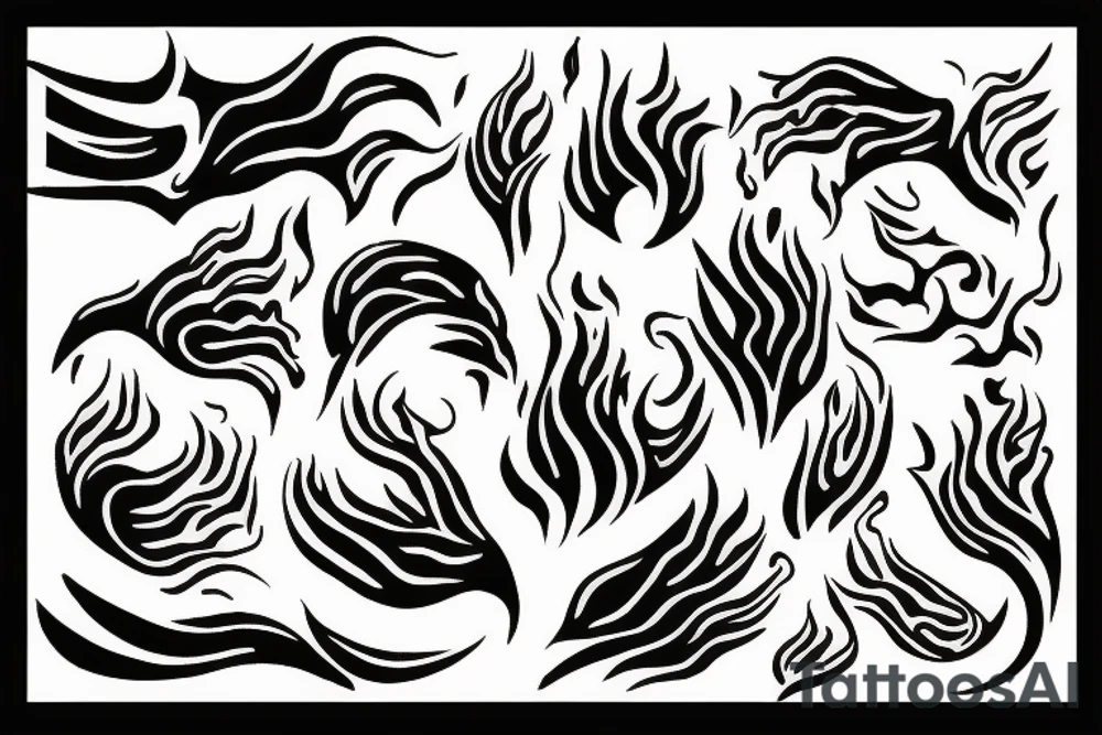 Hand holding flame tattoo idea