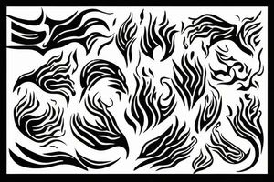 Hand holding flame tattoo idea