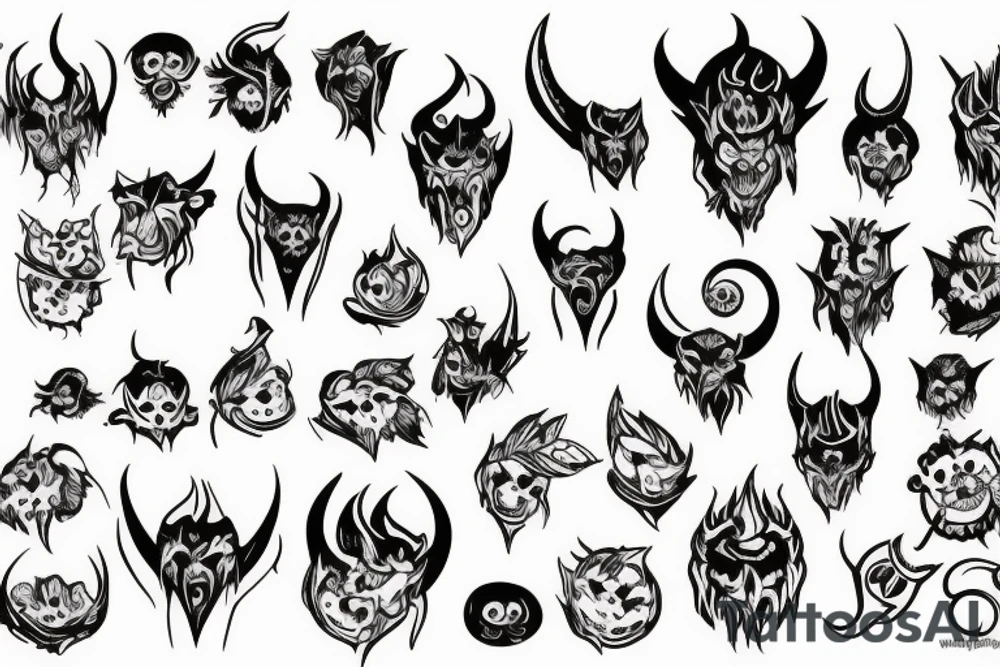 Cute Satan tattoo idea