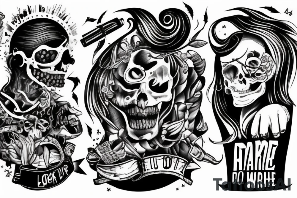 A person locked in a stalemate with a man who bars no holds tattoo idea