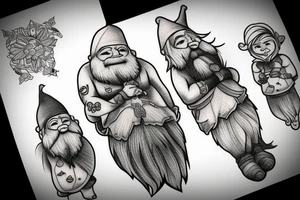 gnome or dwarf tattoo idea