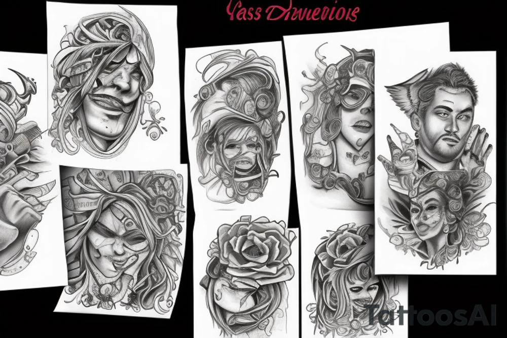 Yourng guy leaving his family tattoo idea