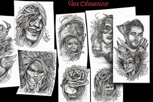 Yourng guy leaving his family tattoo idea