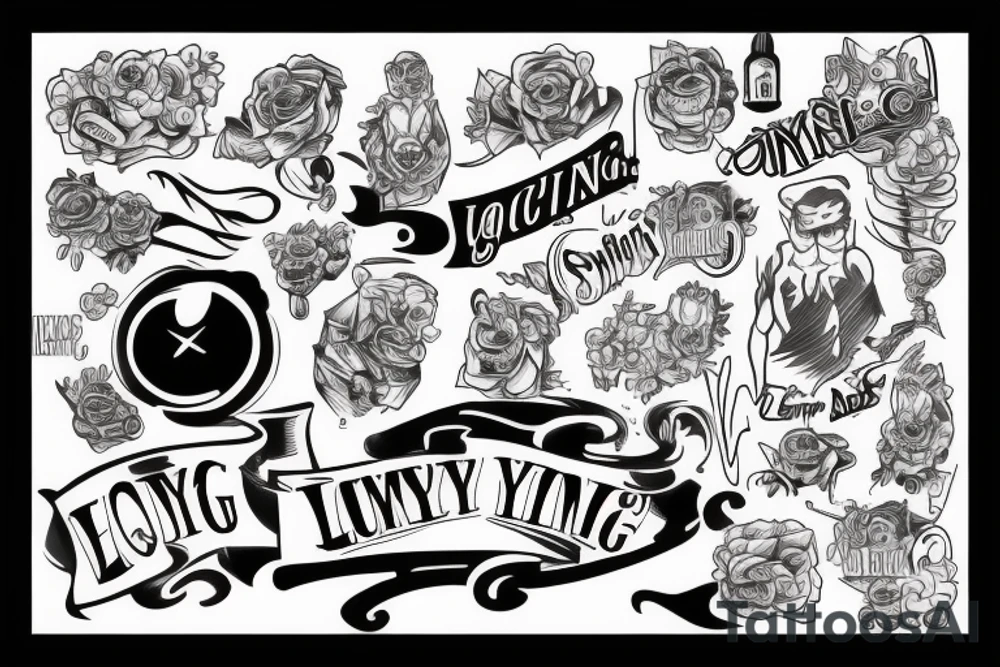 Yourng guy leaving his family tattoo idea