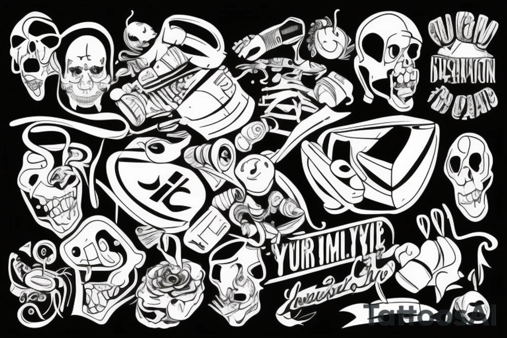 Yourng guy leaving his family tattoo idea