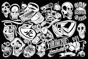 Yourng guy leaving his family tattoo idea