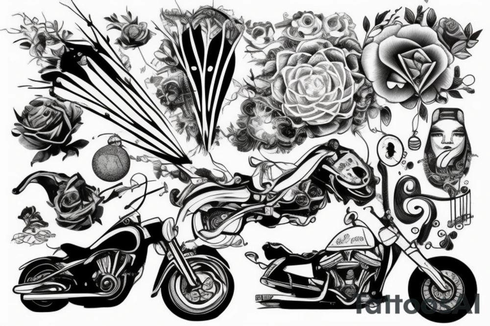cycling tattoo idea