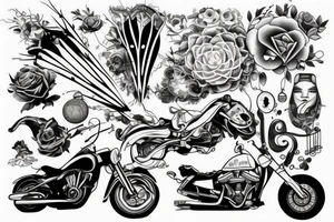 cycling tattoo idea