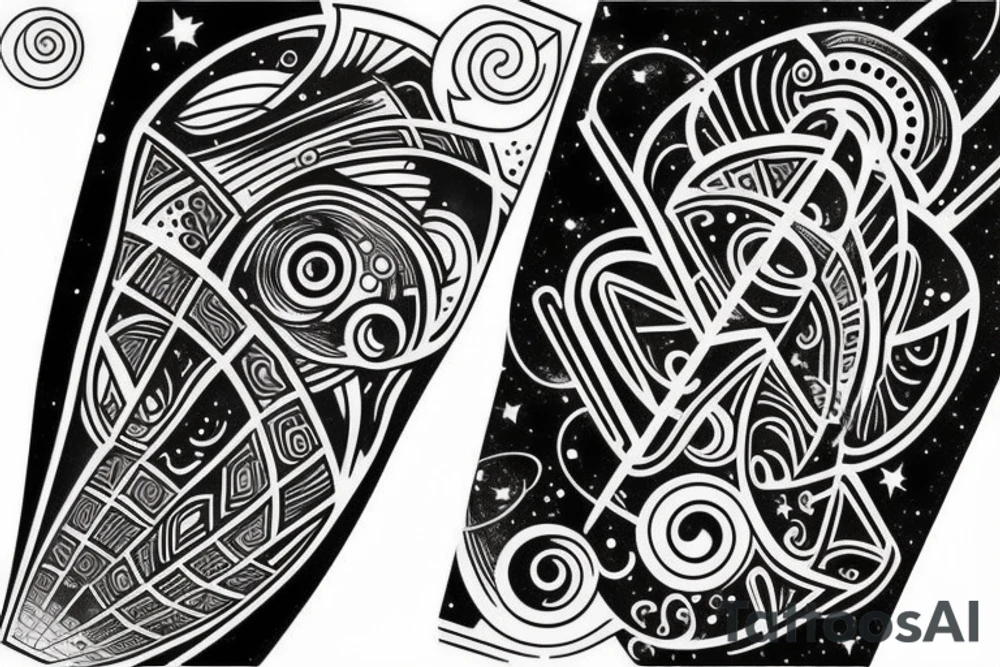 galaxy tattoo idea