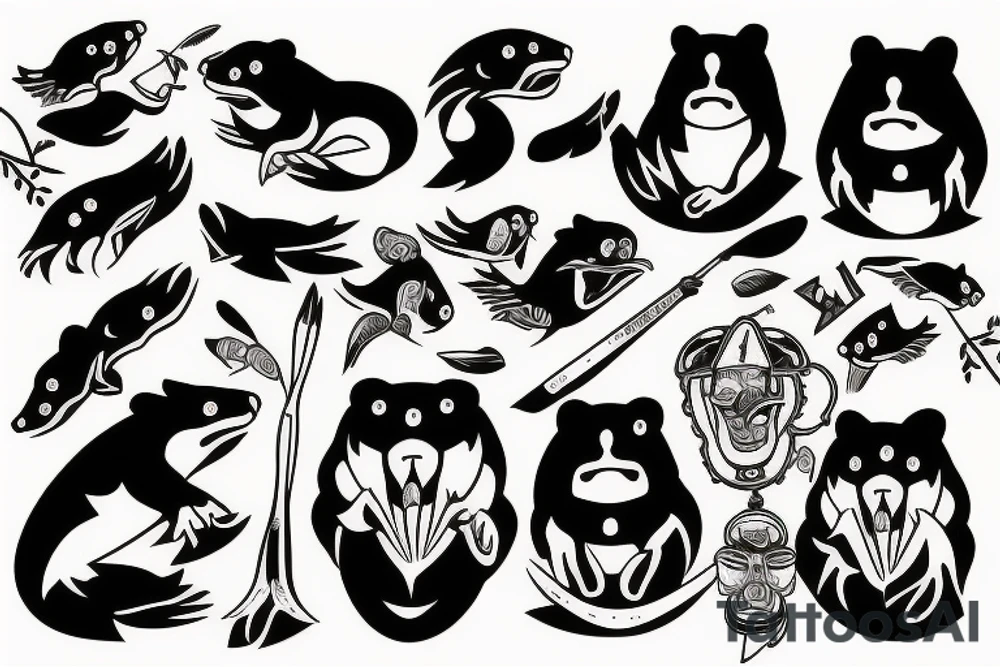 Beaver eaters club tattoo idea