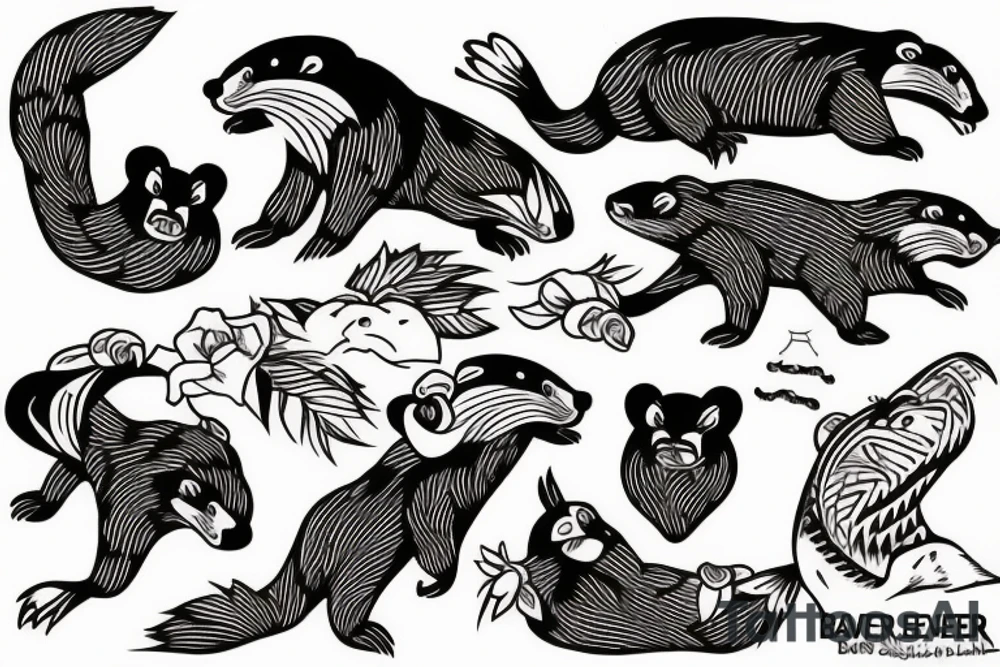 Beaver eaters club tattoo idea
