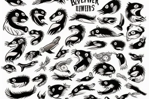 Use the words beaver eaters club tattoo idea