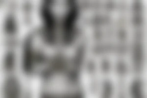 An ancient Egyptian female priest with sacred tattoo tattoo idea