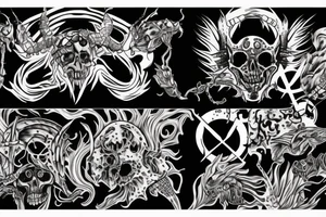 Kymera apocalypse biohazard tattoo idea