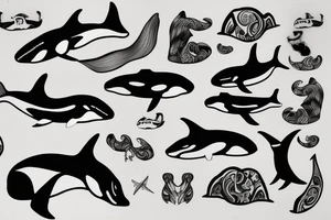 Killer whale tattoo idea