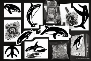 Killer whale tattoo idea