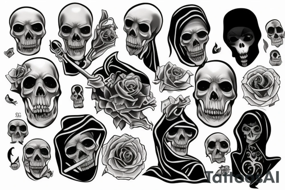 grim reaper tattoo idea