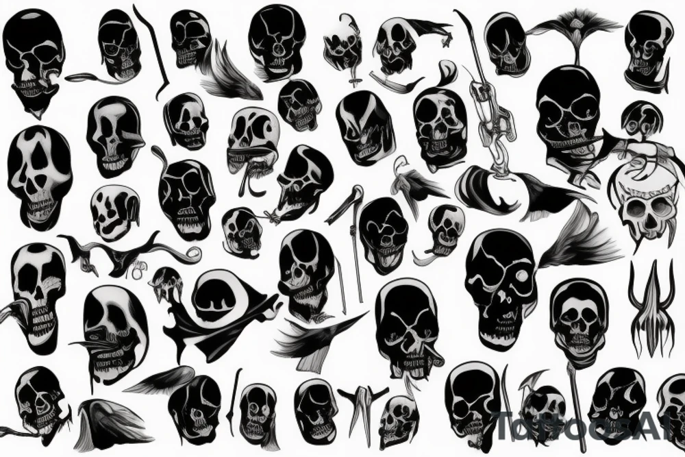 grim reaper tattoo idea