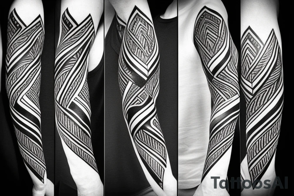 Tribal arrow tattoo idea