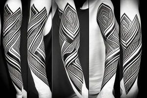 Tribal arrow tattoo idea