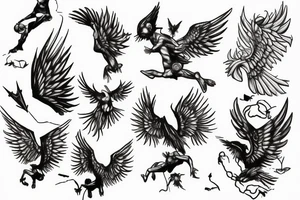 Icarus Falling tattoo idea