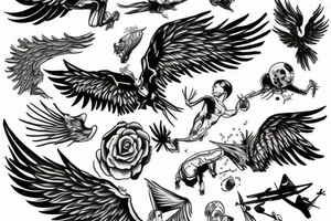 Icarus Falling tattoo idea