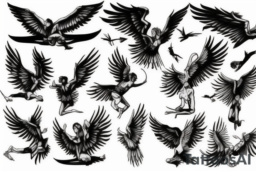 Icarus Falling tattoo idea