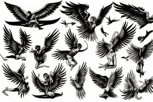 Icarus Falling tattoo idea