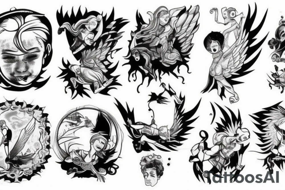 Icarus Falling tattoo idea