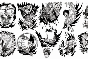 Icarus Falling tattoo idea