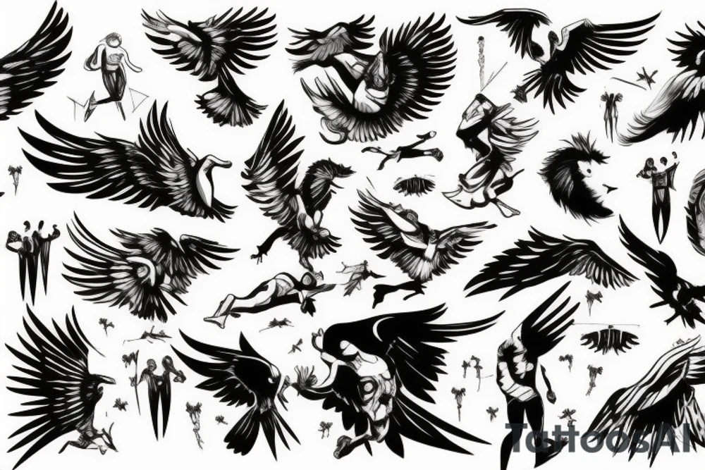 Icarus Falling tattoo idea