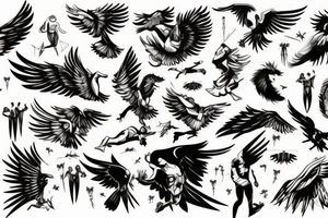 Icarus Falling tattoo idea
