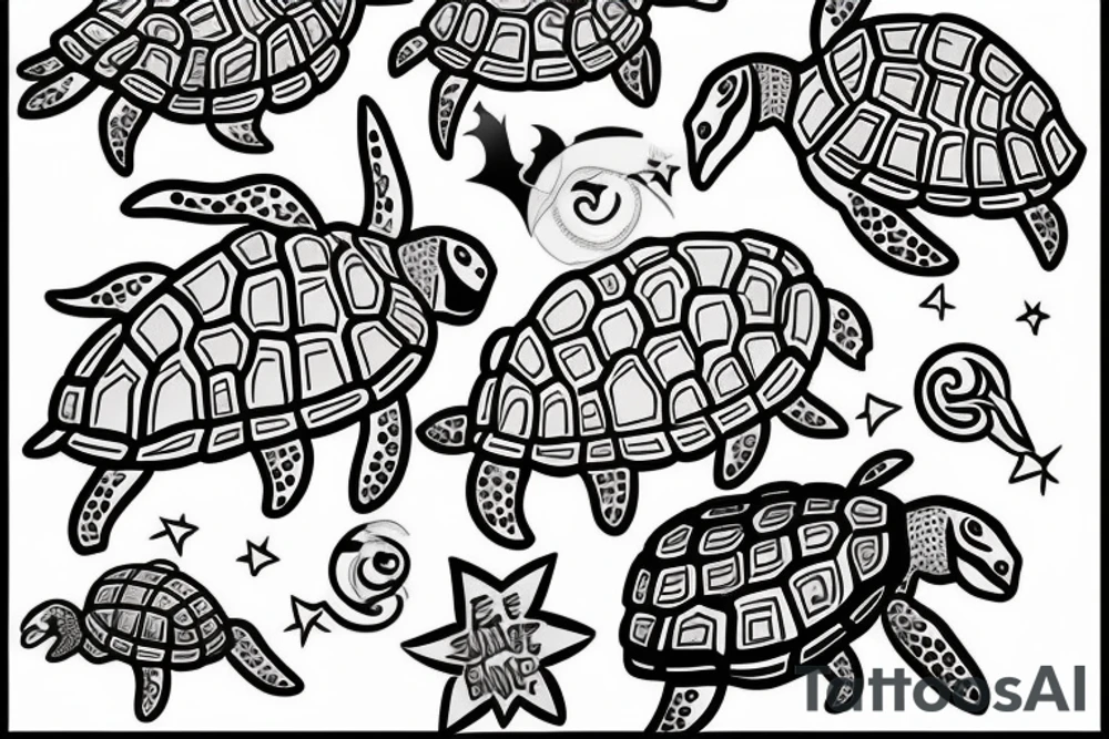 Turtle tattoo idea