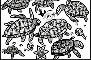 Turtle tattoo idea