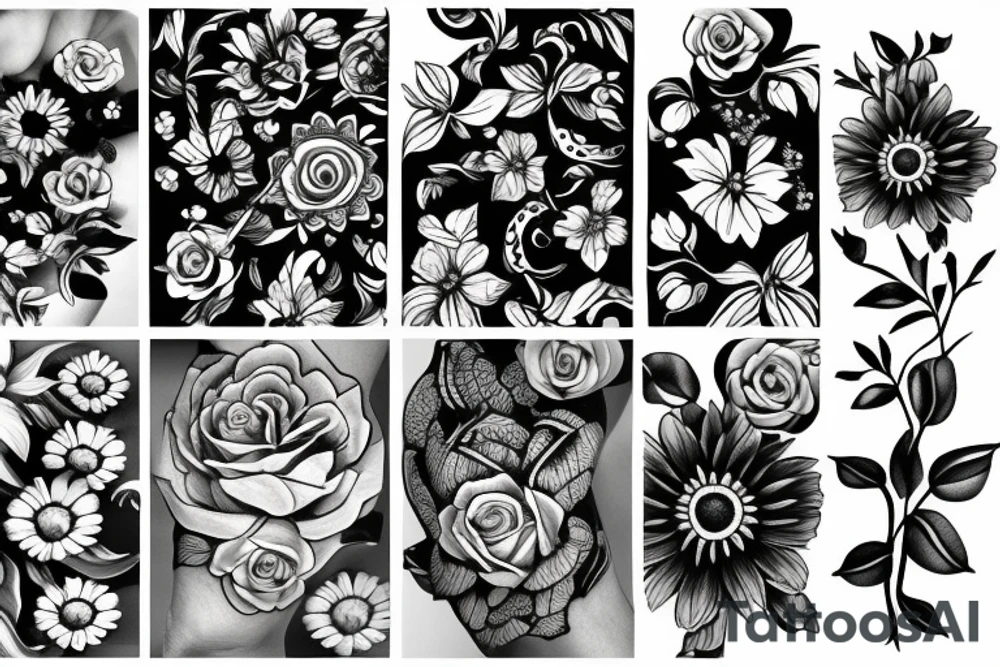 Flower tattoo idea
