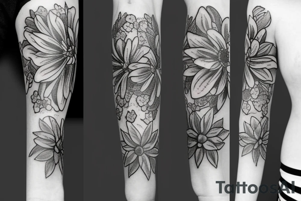 Flower tattoo idea