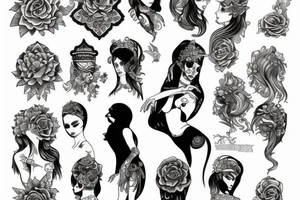 Water goddess tattoo idea