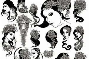 Water goddess tattoo idea