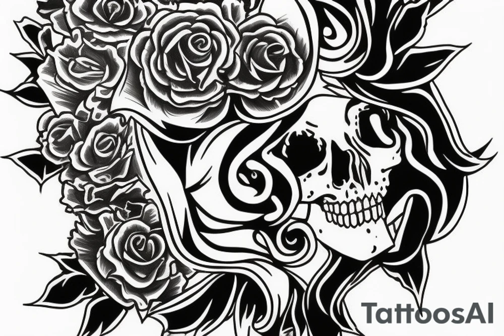 santa muerte tattoo idea