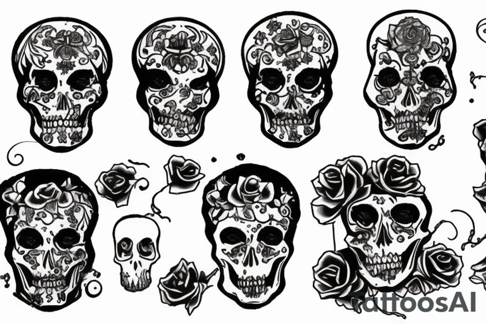 santa muerte tattoo idea