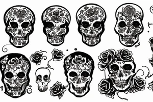 santa muerte tattoo idea