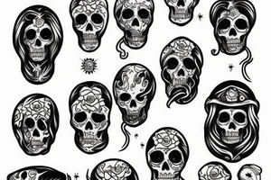 santa muerte tattoo idea