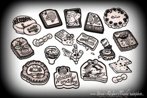Klondike cookie missing a bite tattoo idea