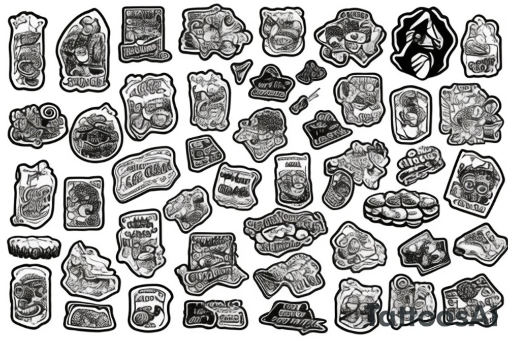 Klondike cookie missing a bite tattoo idea