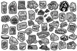 Klondike cookie missing a bite tattoo idea