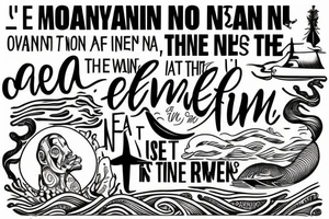 ocean made out of this quote "No man ever steps in the same river twice, for it is not the same river, and he is not the same man." tattoo idea