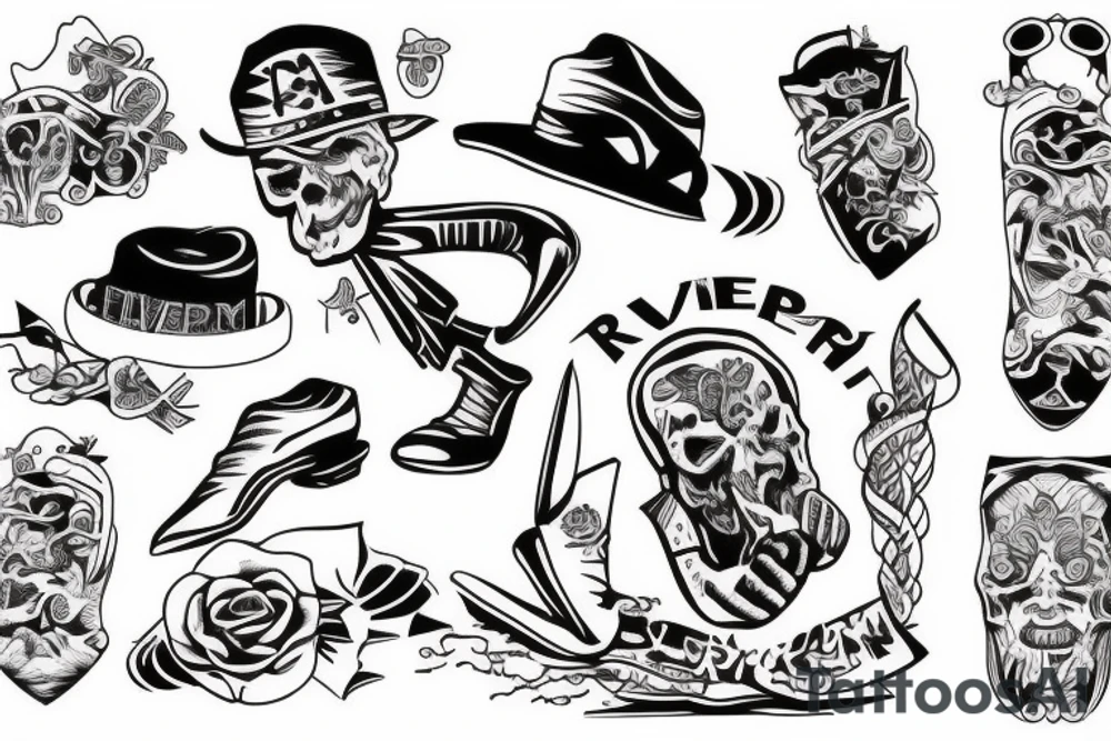 river with a man standing in the middle of it tattoo idea river with a man standing in the middle of it tattoo idea