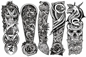 Downtown Seattle and Tacoma Washington tattoo idea