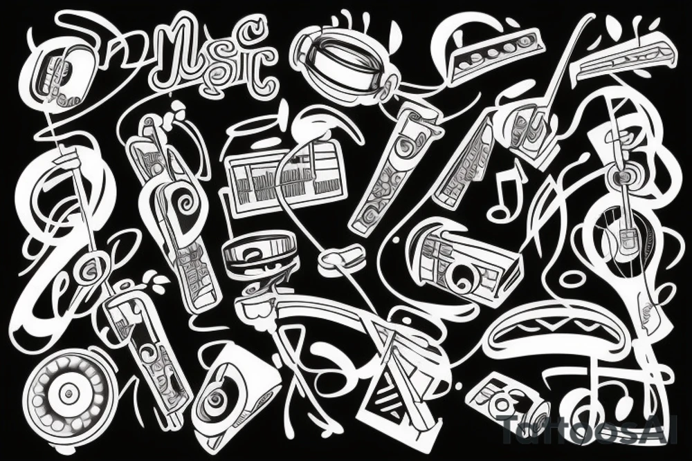 Music tattoo idea