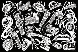 Music tattoo idea